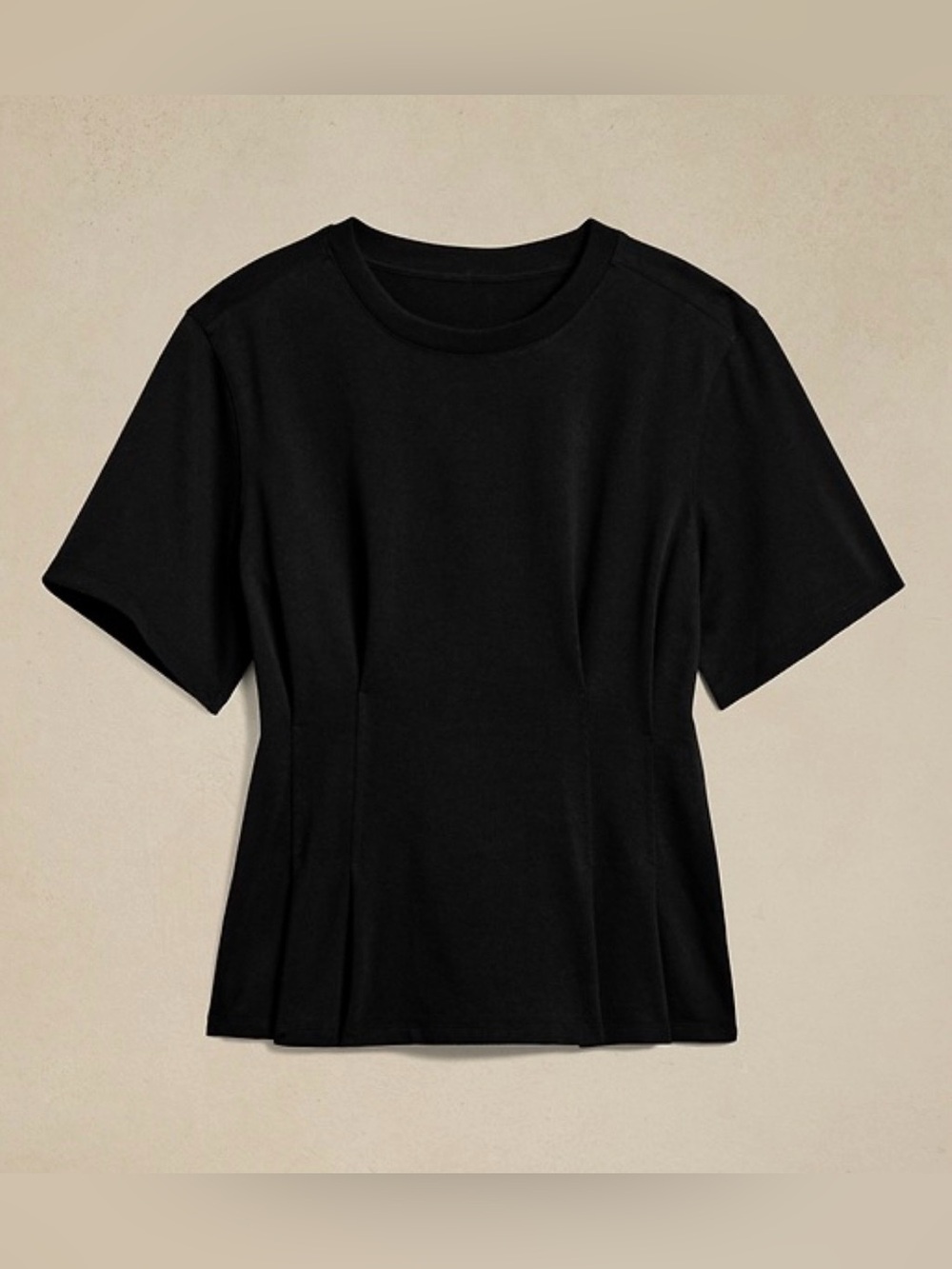 Banana Republic Penelope Corset T-Shirt Thick Heavyweight Cotton Elevated Basic